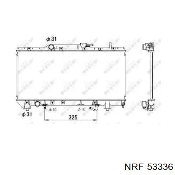 Радиатор 53336 NRF