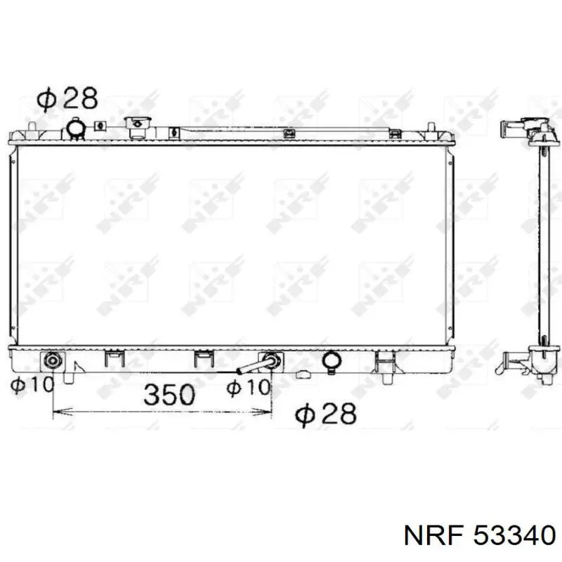 53340 NRF радиатор