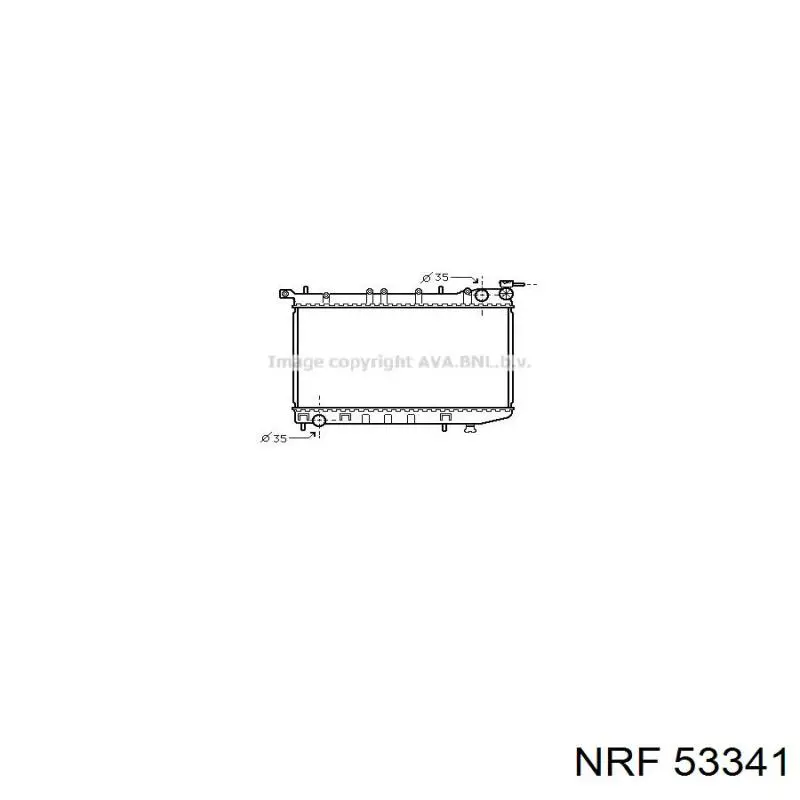 Купить 53341 NRF Радиатор водяной