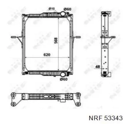 Радиатор охлаждения NRF 53343