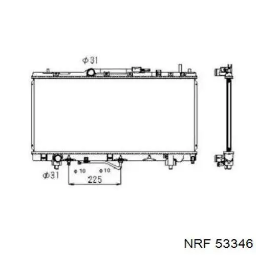 53346 NRF радиатор