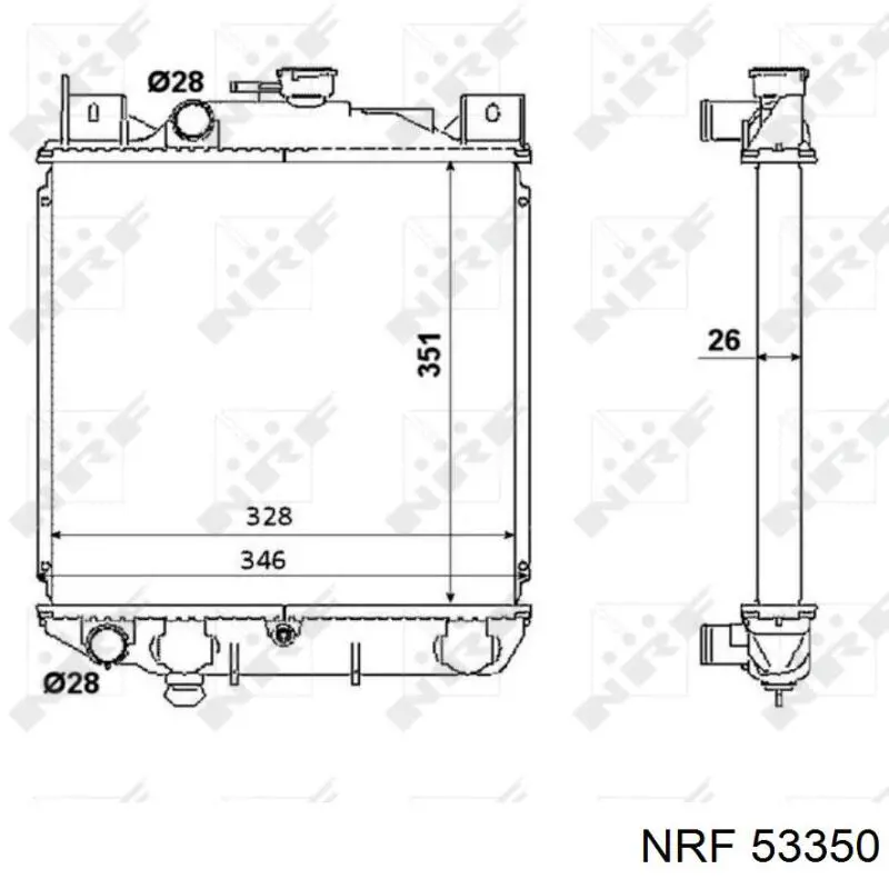 53350 NRF радиатор