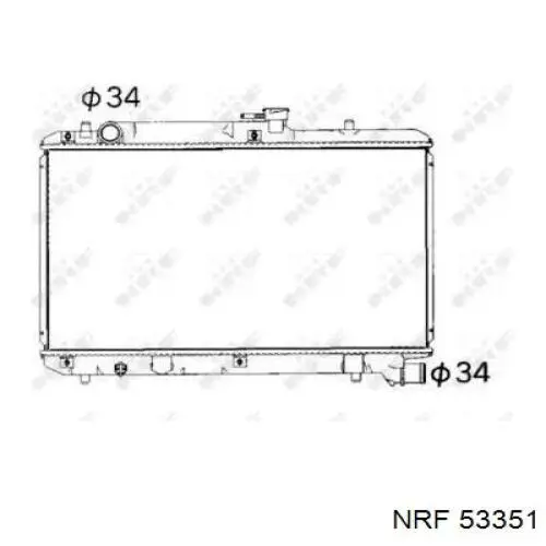 Радиатор 53351 NRF