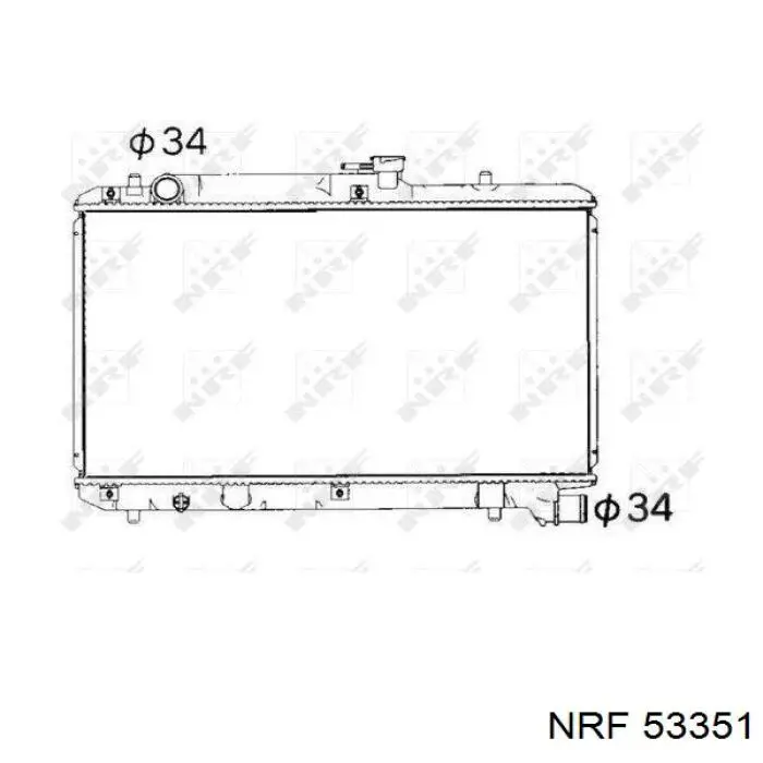 Радиатор 53351 NRF