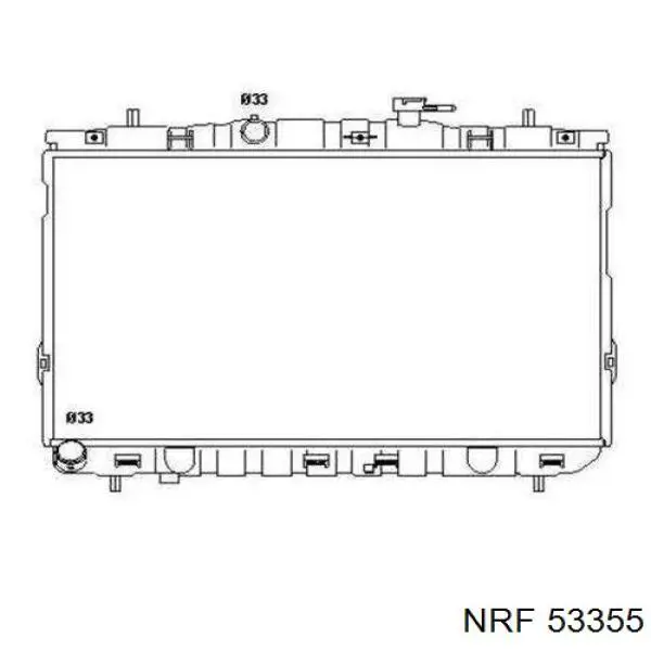 Радиатор 53355 NRF