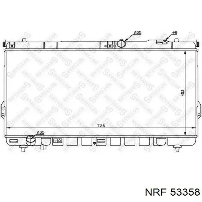 Радиатор 53358 NRF