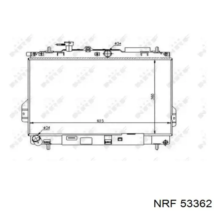 Радиатор охлаждения NRF 53362