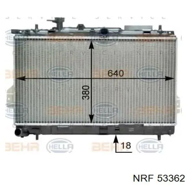 53362 NRF Радиатор основной