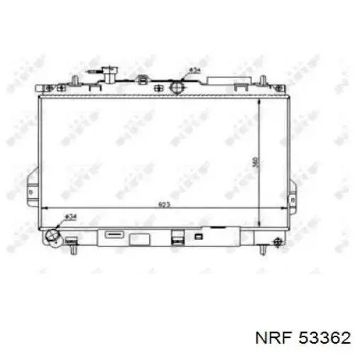 Радиатор охлаждения двигателя NRF 53362 цена, от 104.11 USD