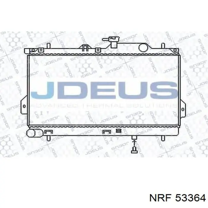 Радиатор охлаждения двигателя NRF 53364 цена, от 119.23 USD