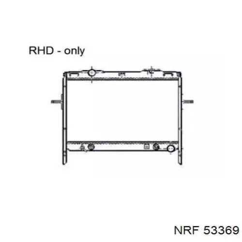 Радиатор 53369 NRF