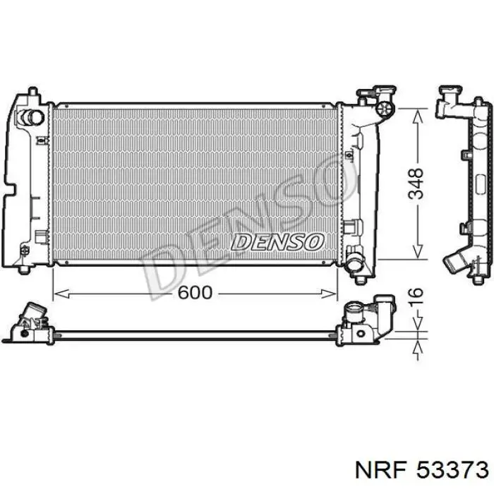 Радиатор 53373 NRF