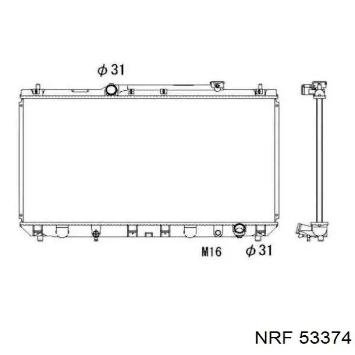 Радиатор охлаждения двигателя Glyser 372236 цена, от 76.12 USD