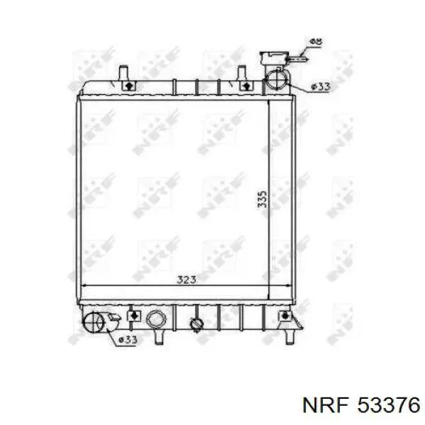 Радиатор 53376 NRF