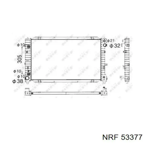 53377 NRF радиатор
