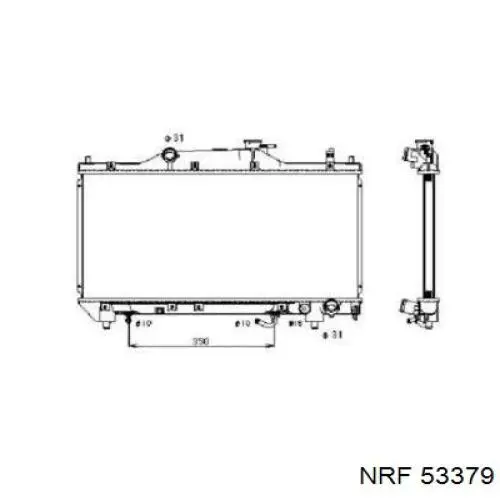 Радиатор 53379 NRF