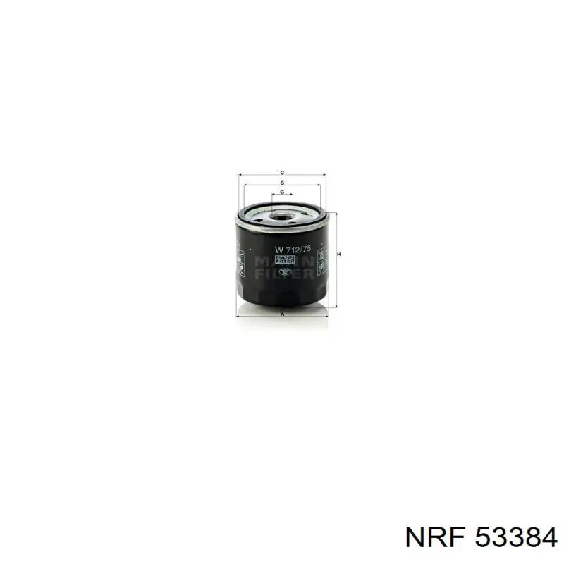 Купить 53384 NRF Радиатор водяной