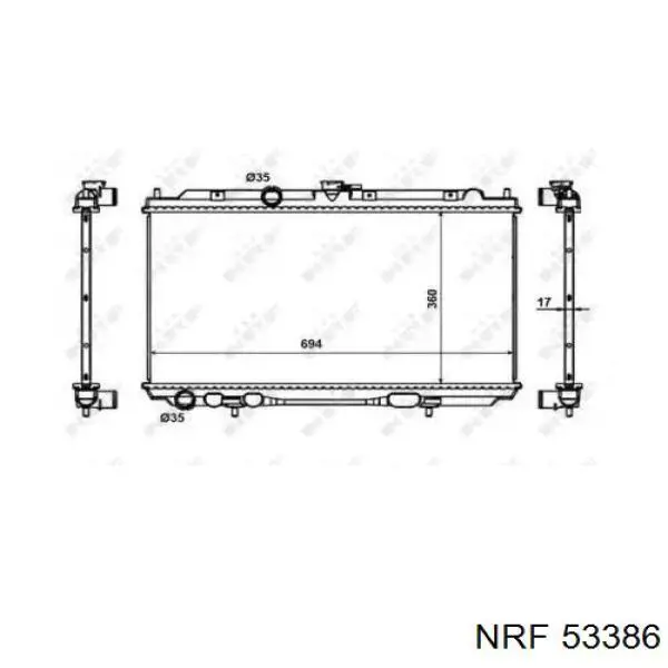 53386 NRF радиатор