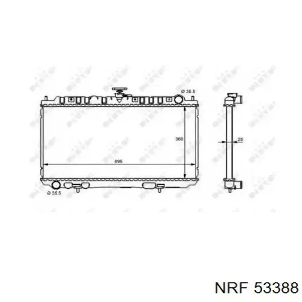 53388 NRF радиатор