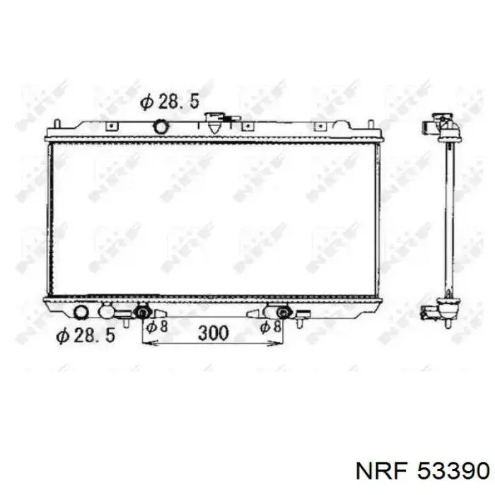 53390 NRF радиатор