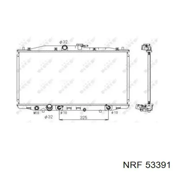 Радиатор 53391 NRF