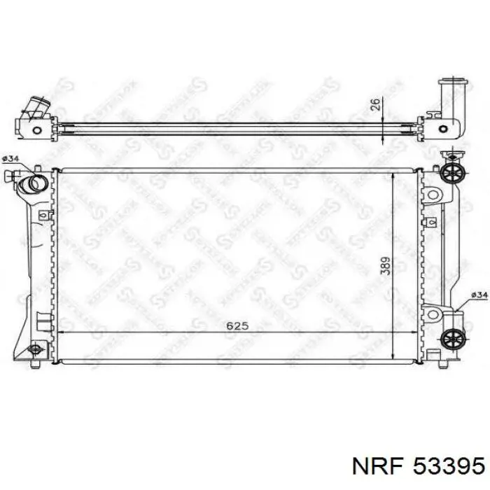 Купить 53395 NRF Радиатор водяной