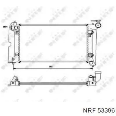 Radiador refrigeración del motor 53396 NRF