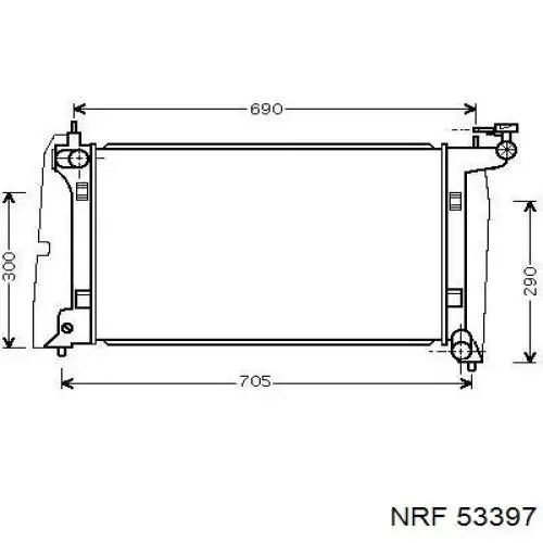 Радиатор охлаждения двигателя NRF 53397 цена, от 81.62 USD