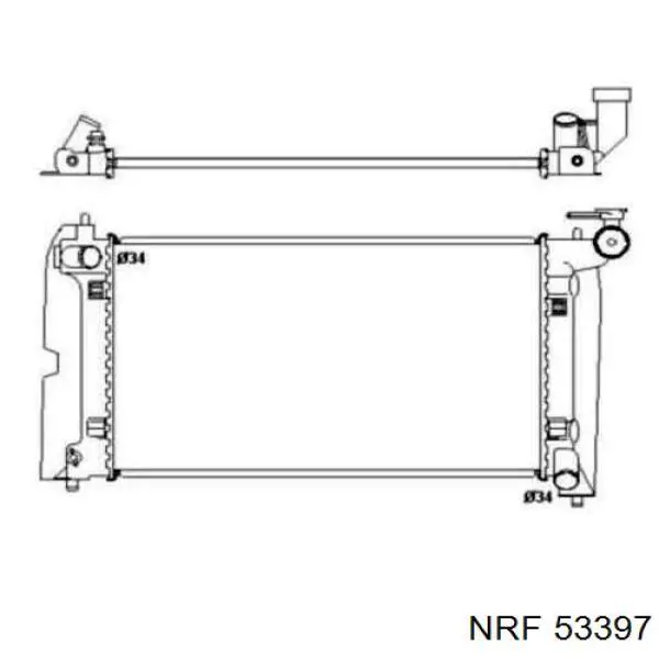 53397 NRF Радиатор основной