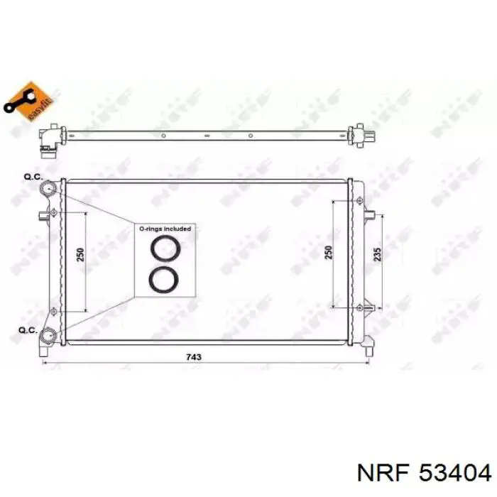 53404 NRF радиатор