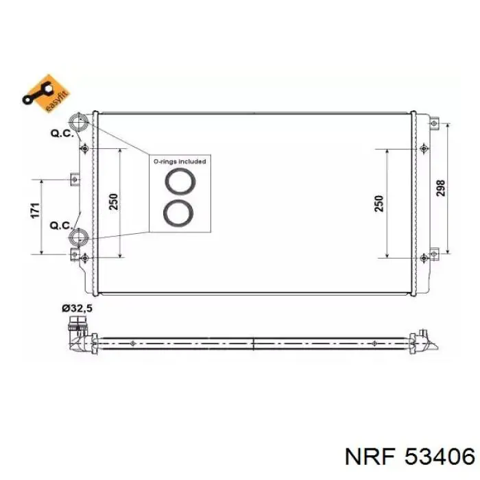 53406 NRF радиатор