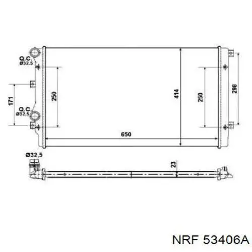 Радиатор охлаждения NRF 53406A