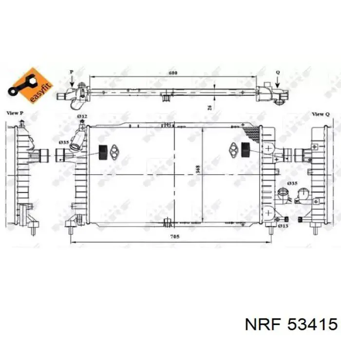 53415 NRF радиатор