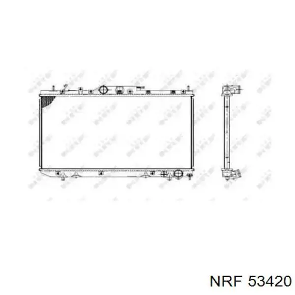 53420 NRF радиатор