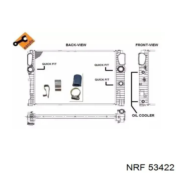 53422 NRF радиатор