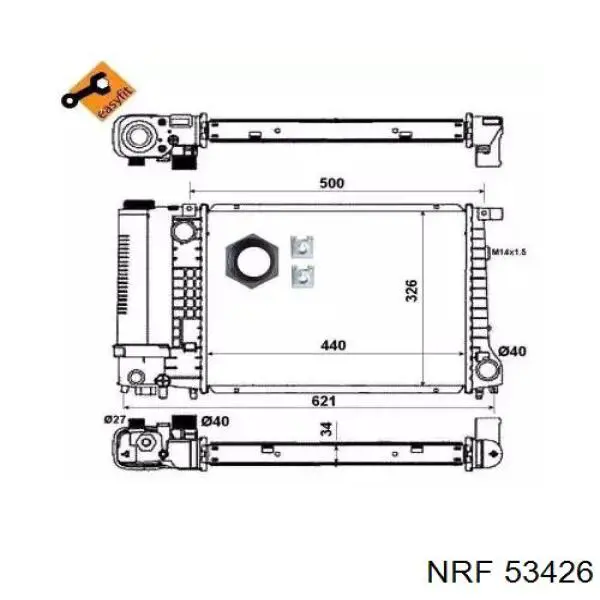53426 NRF радиатор