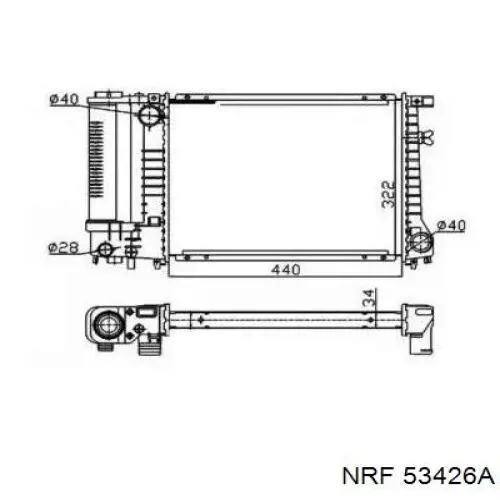 53426A NRF Радиатор основной