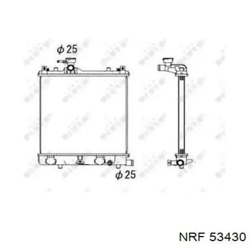 53430 NRF радиатор