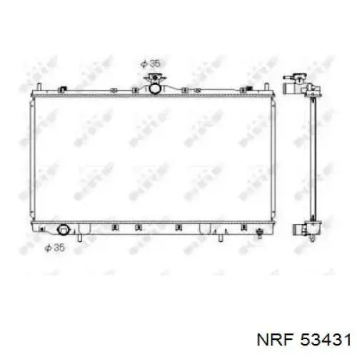 53431 NRF радиатор