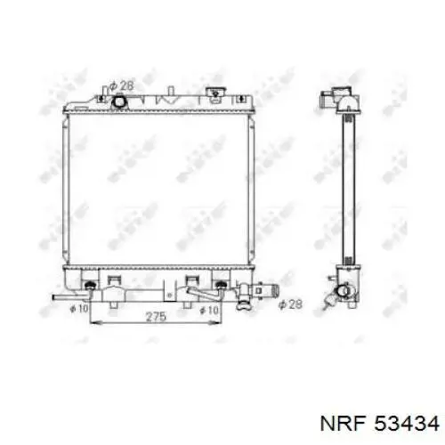 53434 NRF радиатор