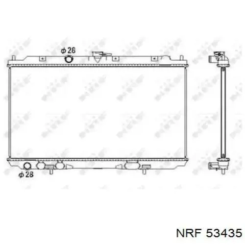 53435 NRF Радиатор основной