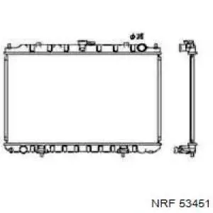 Радиатор 53451 NRF