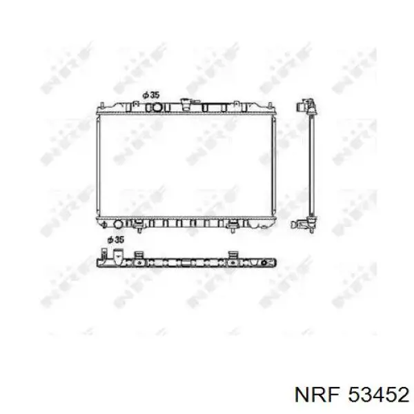 Радиатор 53452 NRF