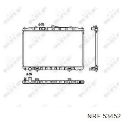 Радиатор охлаждения двигателя NRF 53452 цена, от 93.74 USD