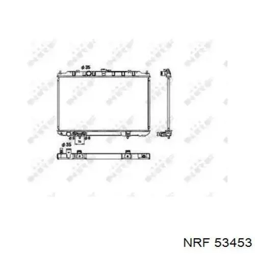Купить 53453 NRF Радиатор водяной
