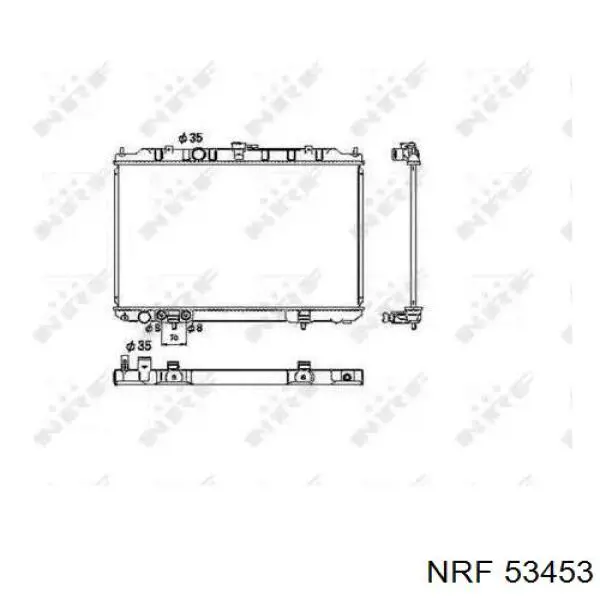 Радиатор 53453 NRF