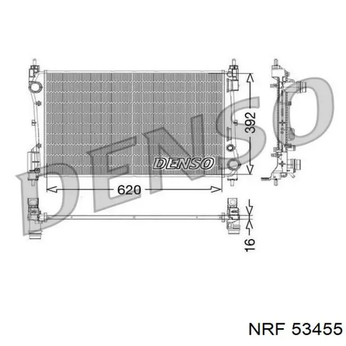 53455 NRF Радиатор основной