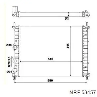 Радиатор 53457 NRF