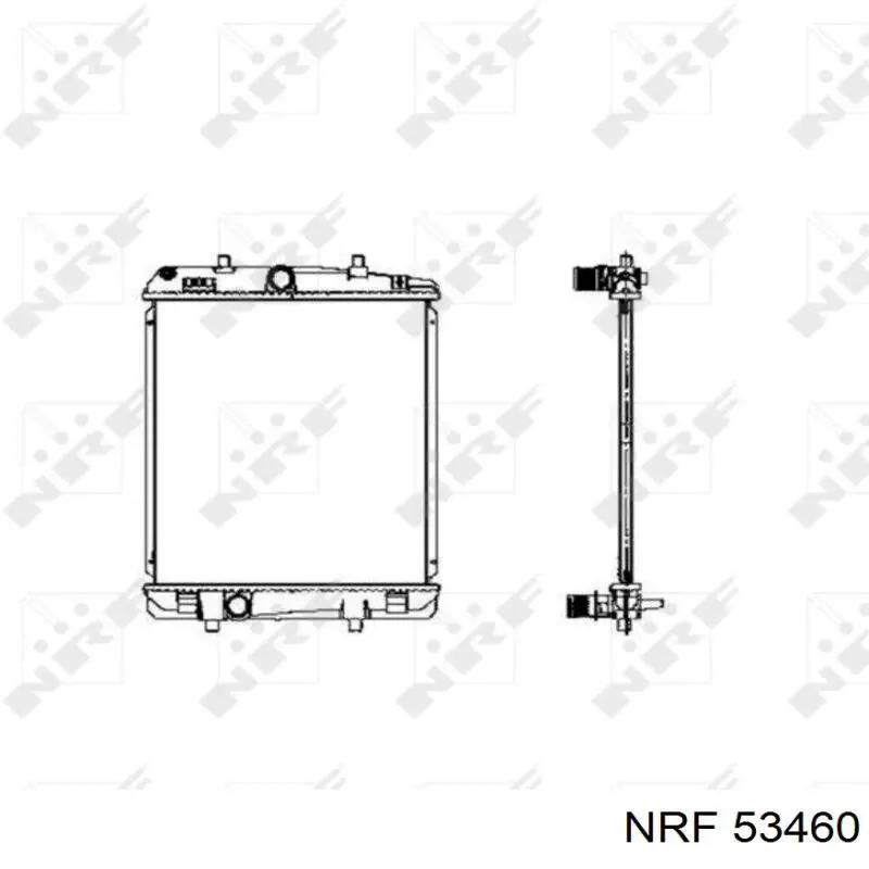 Радиатор 53460 NRF