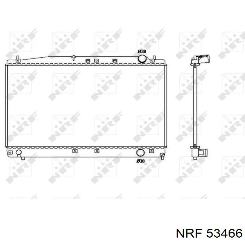 Радиатор 53466 NRF